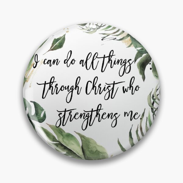 Item preview, I Can Do All Things Through Christ Who Strengthens Me, Philippians 4:13, Bible Verse Wall Art, Scripture, Christian Gift designed and sold by Dzhenka-Balimez.