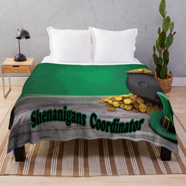 Item preview, St Patrick's Day Shenanigans Coordinator Leprechaun Hat Treasure Pot Full Of Gold Coin designed and sold by NadeenInspires.