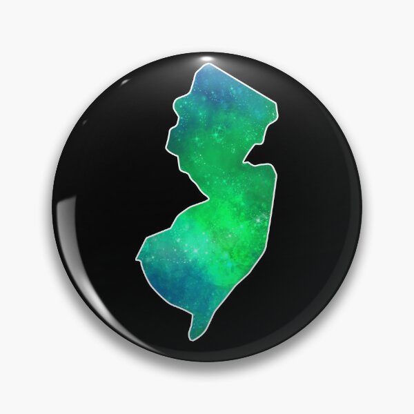 Item preview, New Jerz New Jersey NJ State | NJ Blue Green Aurora designed and sold by Rabbitti.