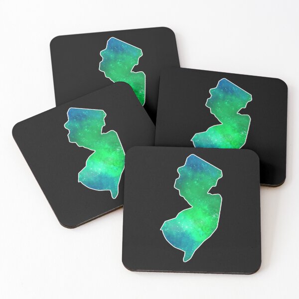 Item preview, New Jerz New Jersey NJ State | NJ Blue Green Aurora designed and sold by Rabbitti.