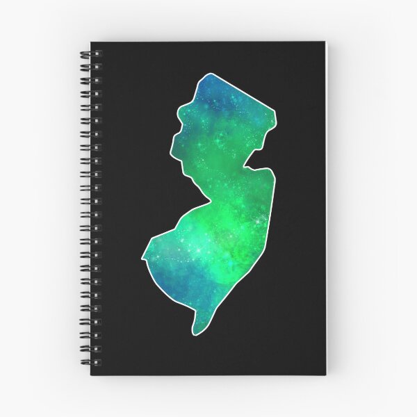 Item preview, New Jerz New Jersey NJ State | NJ Blue Green Aurora designed and sold by Rabbitti.