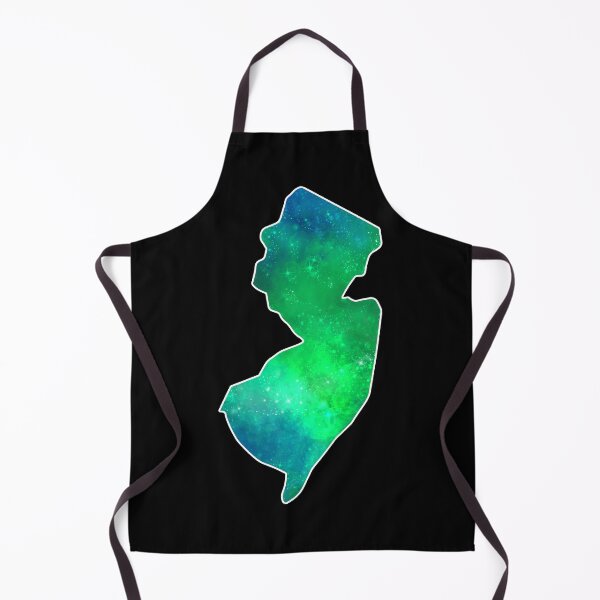 Item preview, New Jerz New Jersey NJ State | NJ Blue Green Aurora designed and sold by Rabbitti.