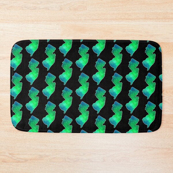 Item preview, New Jerz New Jersey NJ State | NJ Blue Green Aurora designed and sold by Rabbitti.