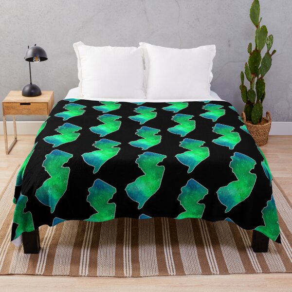 Item preview, New Jerz New Jersey NJ State | NJ Blue Green Aurora designed and sold by Rabbitti.
