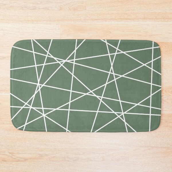 Item preview, Geometric Lines (white/sage green) designed and sold by Design Minds Boutique.