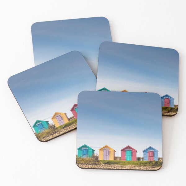 Item preview, Colourful Beach Huts at Amble designed and sold by heidipics.