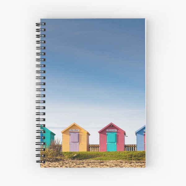 Item preview, Colourful Beach Huts at Amble designed and sold by heidipics.