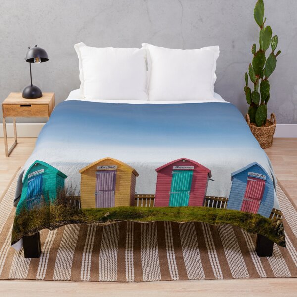 Item preview, Colourful Beach Huts at Amble designed and sold by heidipics.
