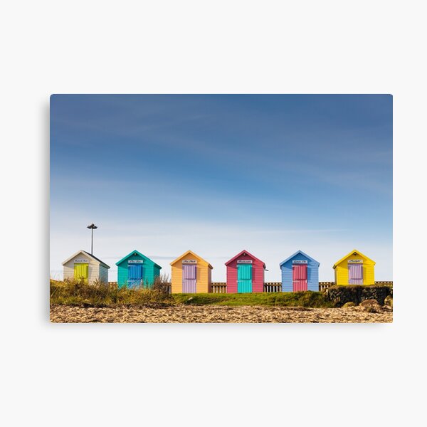 Item preview, Colourful Beach Huts at Amble designed and sold by heidipics.