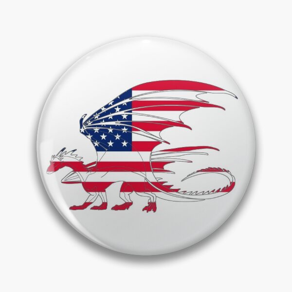 Artikelvorschau, Drache USA-Flagge - Drache entworfen und verkauft von Photography-Art.