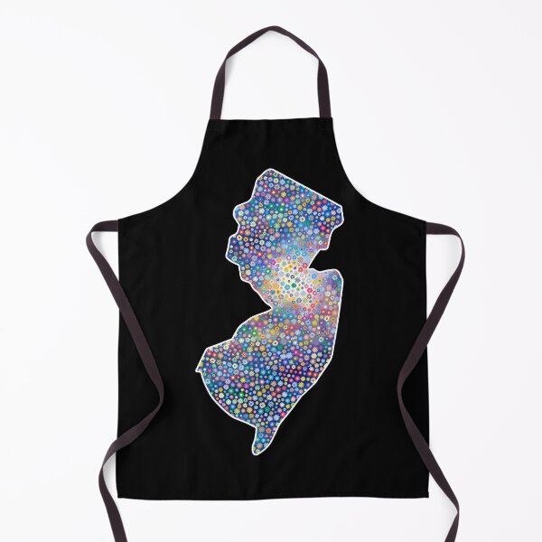 Item preview, New Jerz New Jersey NJ State | NJ State Blue Tiny Flowers designed and sold by Rabbitti.