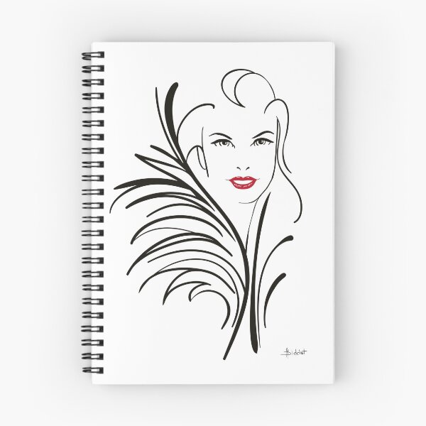 Item preview, Elegant woman wrapped in a fur collar with red lips. designed and sold by AnneDidelot.