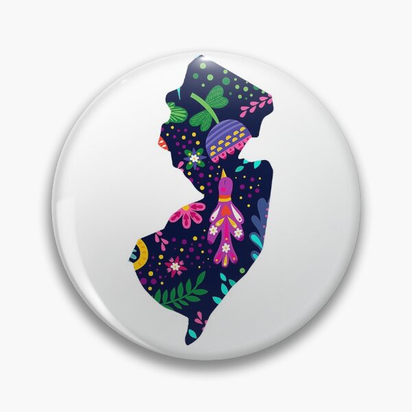 Item preview, New Jerz New Jersey NJ State | NJ State Spring Birds and Flowers designed and sold by Rabbitti.