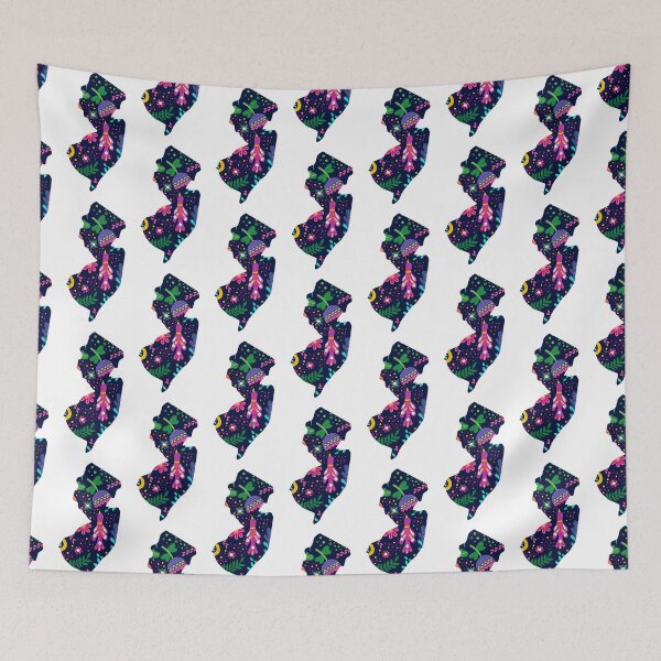 Item preview, New Jerz New Jersey NJ State | NJ State Spring Birds and Flowers designed and sold by Rabbitti.