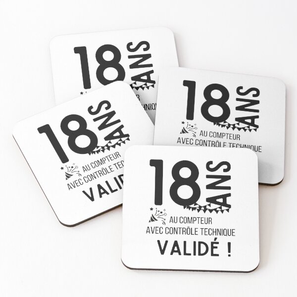 Item preview, 18 years old on the clock with validated technical control humor gift for birthday designed and sold by TeeJfm.