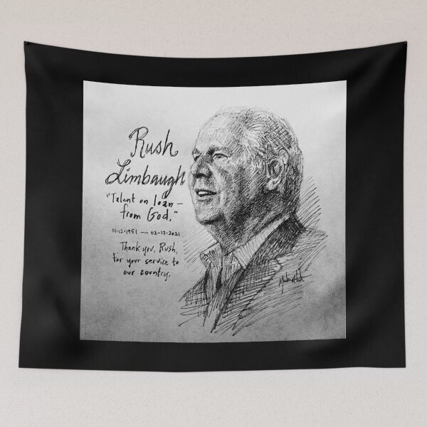 Item preview, rush limbaugh Memorial designed and sold by boyleleslie.