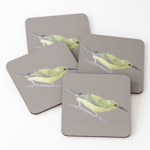 Item preview, Watercolor Olive Backed Sunbird designed and sold by Meagan Stratton.