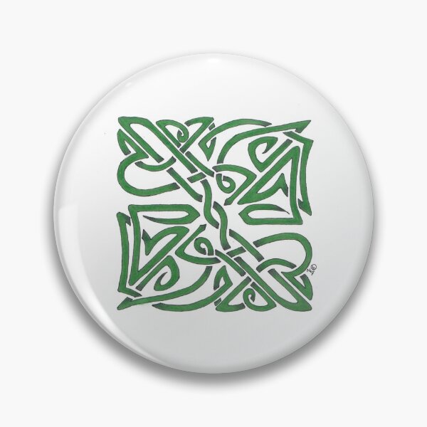 Item preview, Green Knotwork Tile designed and sold by StroppyGnome.