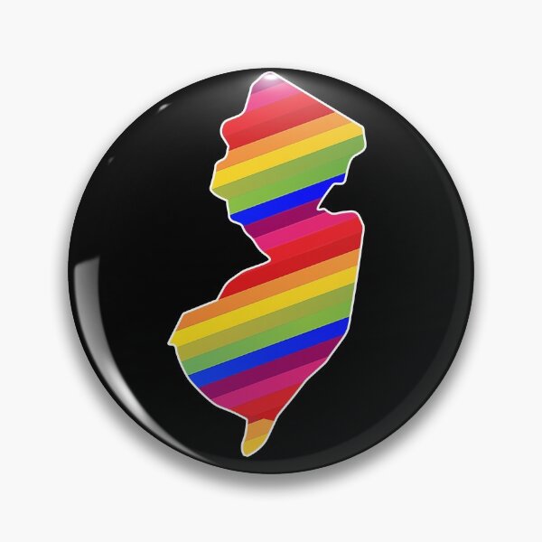 Item preview, New Jerz New Jersey NJ State | NJ State Pride Rainbow Stripes designed and sold by Rabbitti.