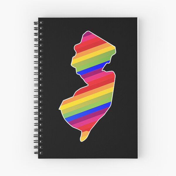Item preview, New Jerz New Jersey NJ State | NJ State Pride Rainbow Stripes designed and sold by Rabbitti.