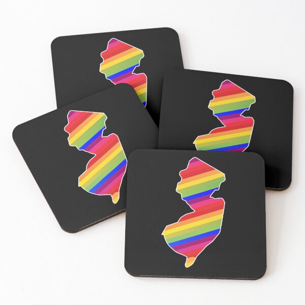 Item preview, New Jerz New Jersey NJ State | NJ State Pride Rainbow Stripes designed and sold by Rabbitti.