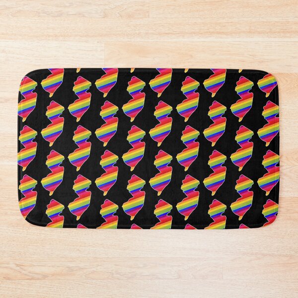 Item preview, New Jerz New Jersey NJ State | NJ State Pride Rainbow Stripes designed and sold by Rabbitti.