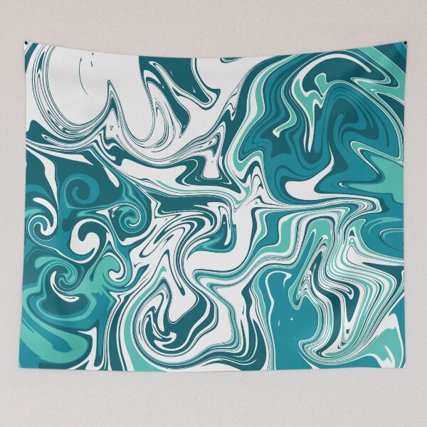 Item preview, Cool marble design inspired by blue ocean designed and sold by TheHappyDoodler.