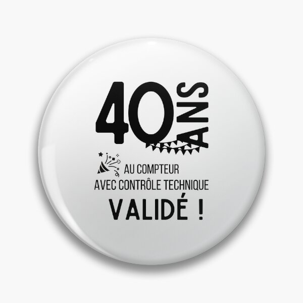 Item preview, 40 years on the clock with validated technical control humor gift for birthday designed and sold by TeeJfm.