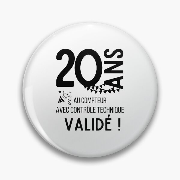 Item preview, 20 years on the clock with validated technical control humor gift for birthday designed and sold by TeeJfm.