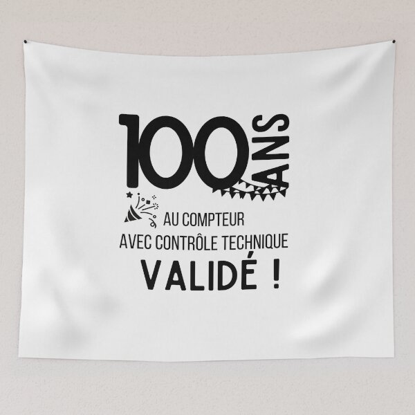 Item preview, 100 years on the clock with validated technical control humor gift for anniversary designed and sold by TeeJfm.