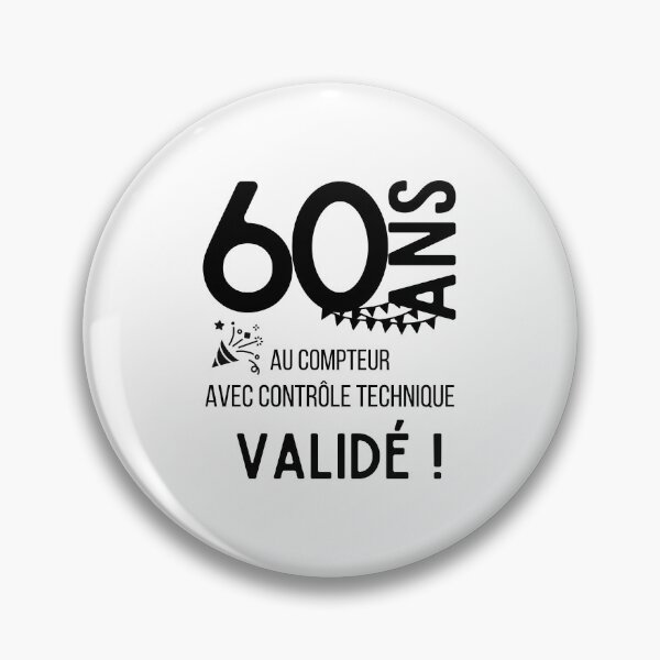Item preview, 60 years on the clock with validated technical control humor gift for birthday designed and sold by TeeJfm.