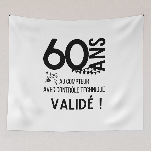 Item preview, 60 years on the clock with validated technical control humor gift for birthday designed and sold by TeeJfm.