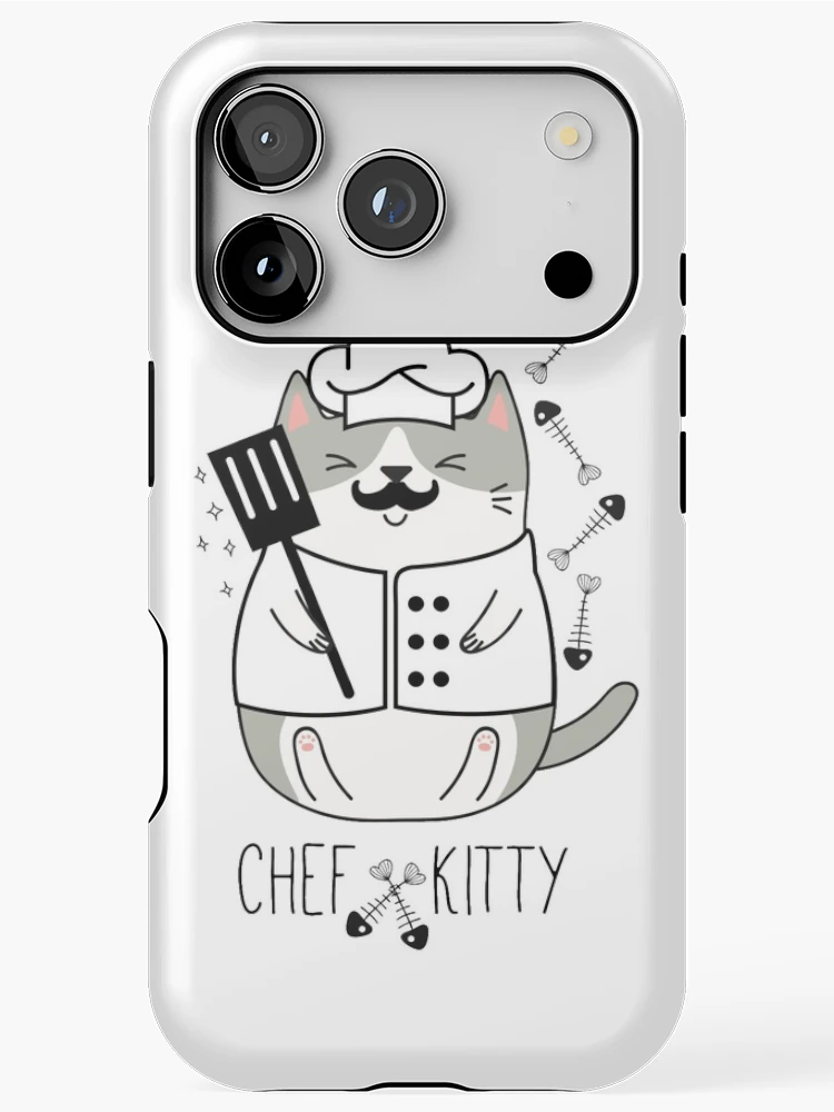 Thumbnail 1 of 4, iPhone Case, Chef Kitty designed and sold by DesignLabMedia.
