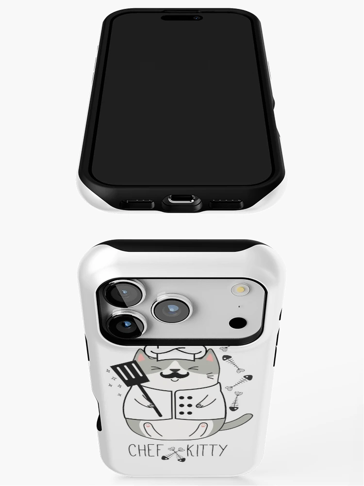 Thumbnail 3 of 4, iPhone Case, Chef Kitty designed and sold by DesignLabMedia.