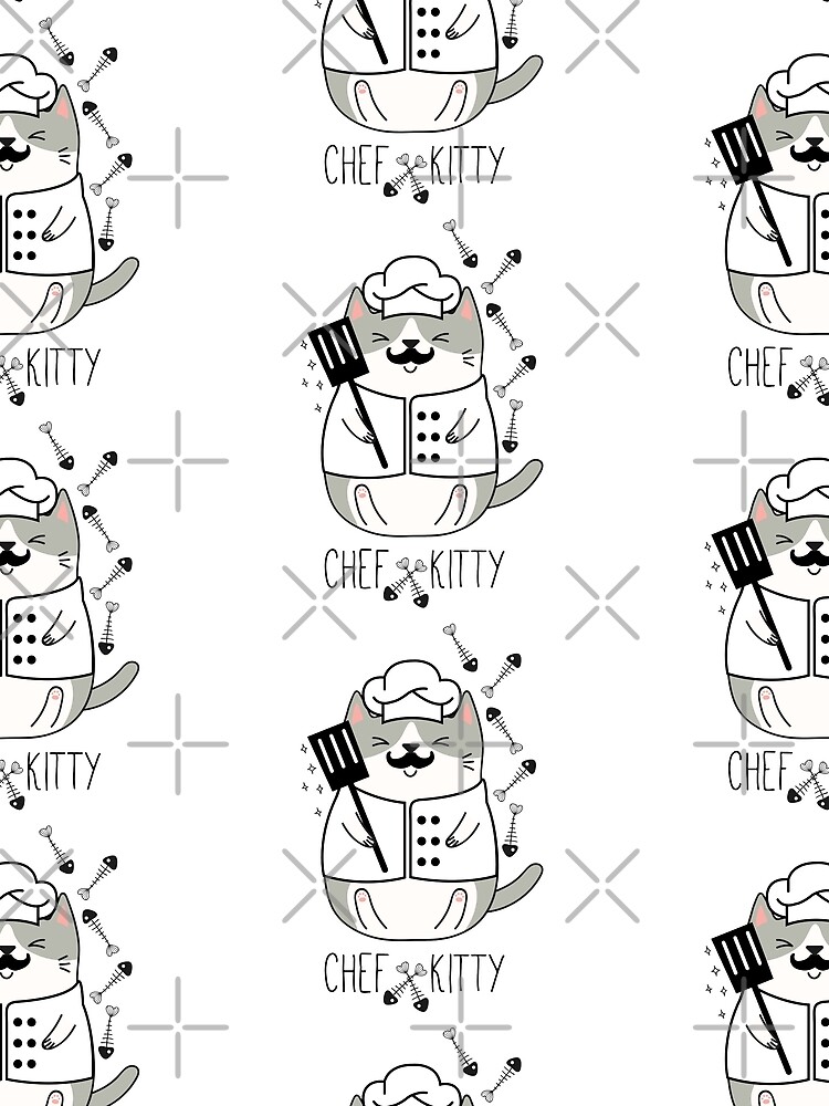 Thumbnail 3 of 3, Scarf, Chef Kitty designed and sold by DesignLabMedia.