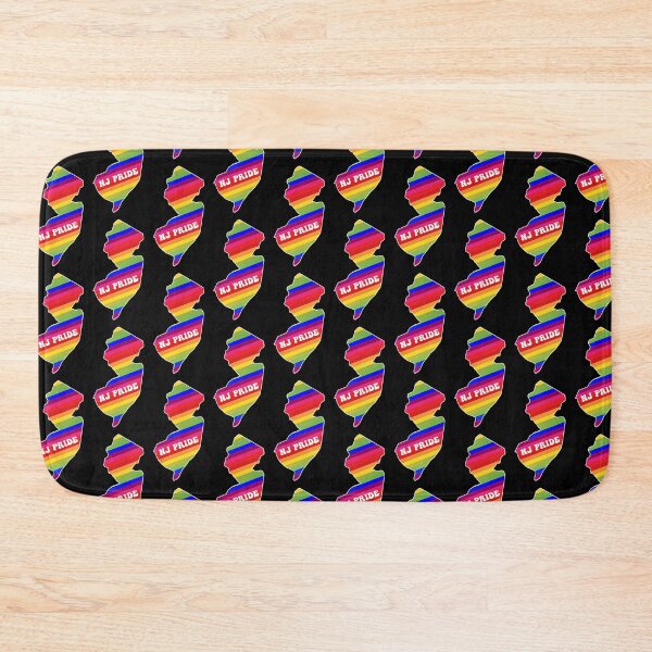 Item preview, New Jerz New Jersey NJ State | Groovy NJ State Pride Rainbow Stripes designed and sold by Rabbitti.