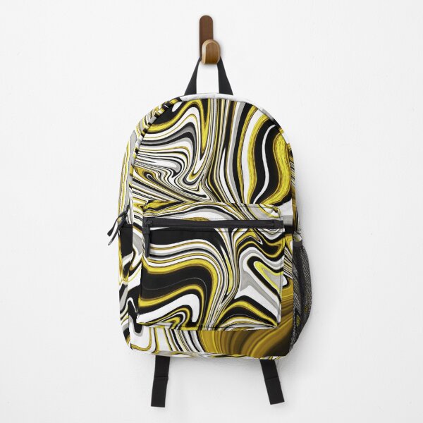 Item preview, Cool marble swirls of black, gold and white designed and sold by TheHappyDoodler.