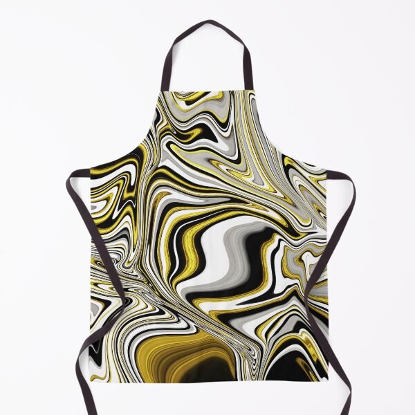 Item preview, Cool marble swirls of black, gold and white designed and sold by TheHappyDoodler.