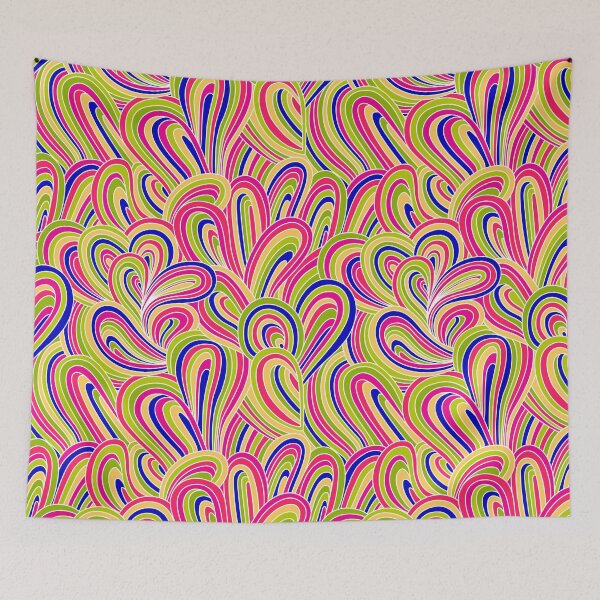 Item preview, Hippie Colorful Loops Orange designed and sold by roseglasses.