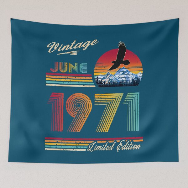 Item preview, Vintage June 1971 Birthday designed and sold by GreenSplash.