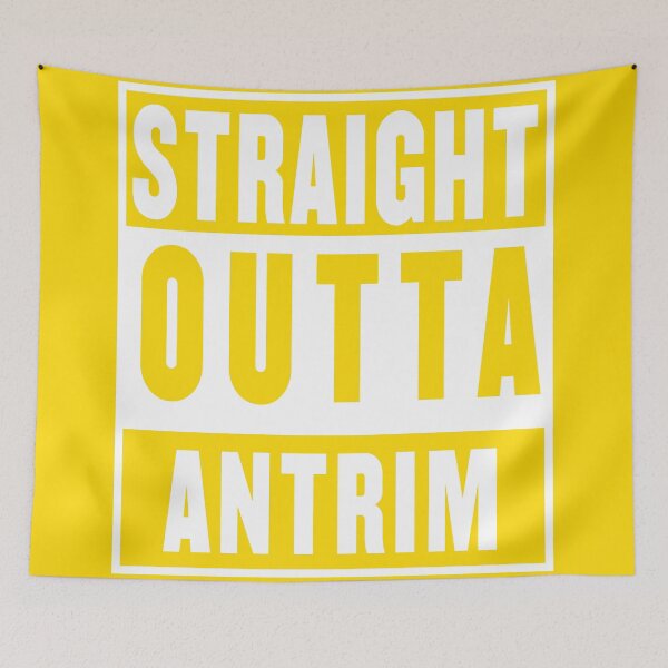 Item preview, straight outta antrim - saffron  designed and sold by fooleproof.