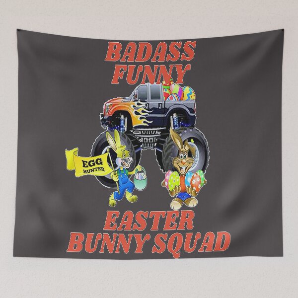 Item preview,  EASTER BUNNY, BADASS AND FUNNY, SQUAD, EASTER EGG HUNTING, EGG HUNT SQUAD, Chilling Peeps designed and sold by Adri Barnard.