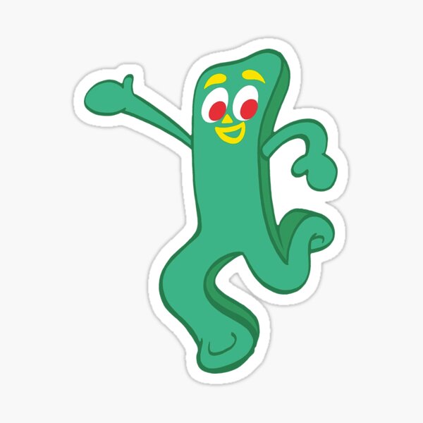 Gumby Sticker by nostalgic-stuff