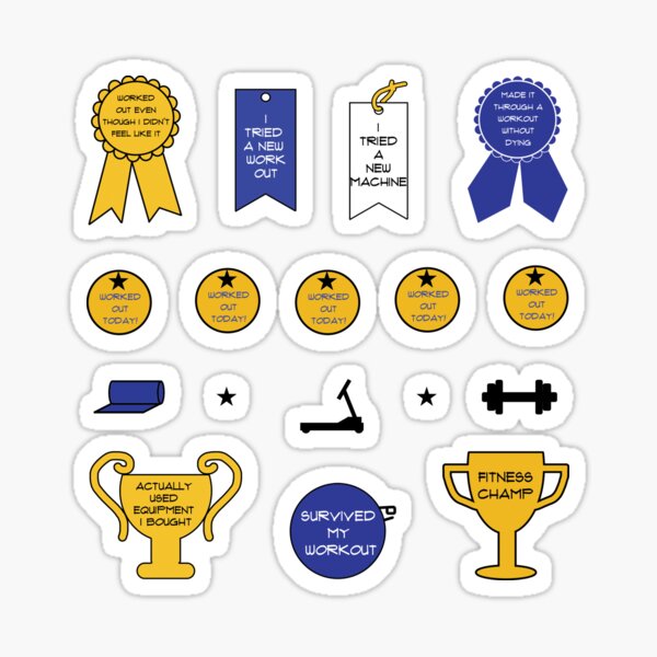 Fitness Adulting Reward Pack Sticker