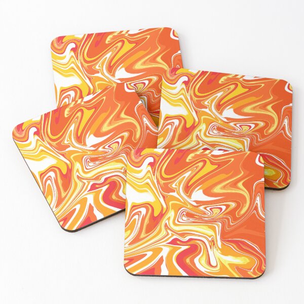 Item preview, Red gold trendy marble design  designed and sold by TheHappyDoodler.
