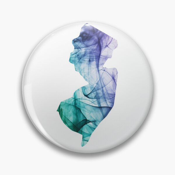 Item preview,  New Jersey NJ State | NJ State Blue Green Watercolor designed and sold by Rabbitti.