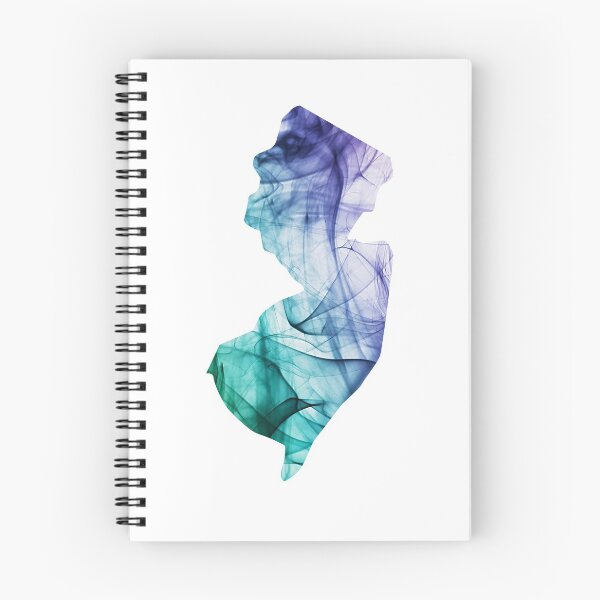 Item preview,  New Jersey NJ State | NJ State Blue Green Watercolor designed and sold by Rabbitti.