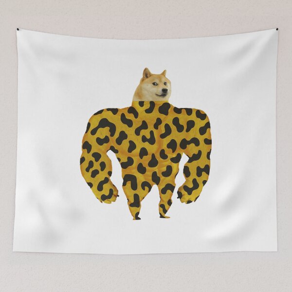 Item preview, Leopard Doge Muscular DogeCoin Meme Cryptocurrency HODL designed and sold by trendo.