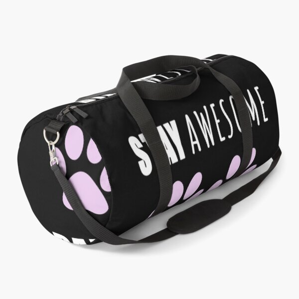 Item preview, Stay awesome Pawsome - Be Pawsome pink sticker prints  designed and sold by Long Exposure.