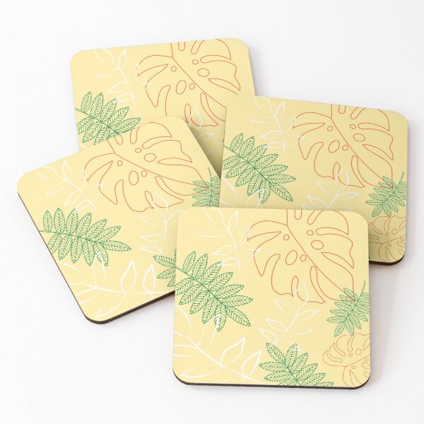 Item preview, Leaves with Yellow Background designed and sold by B-Beauty-Design.